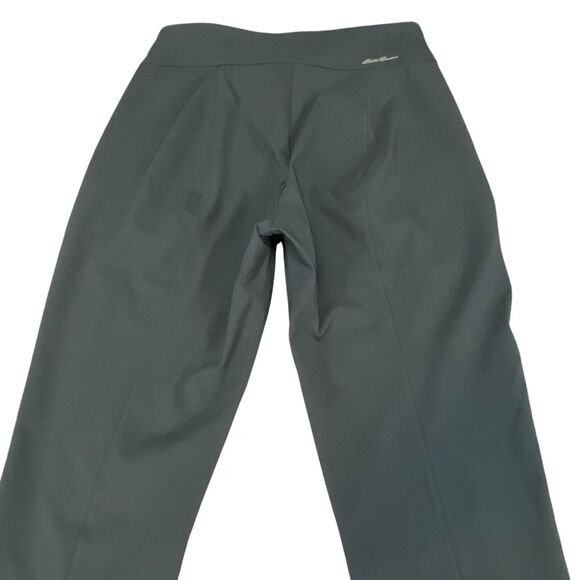 Eddie Bauer Pants Womens Sz 2 Gray Ankle Slit Zipper Pockets Flat Front Outdoor - Picture 9 of 16